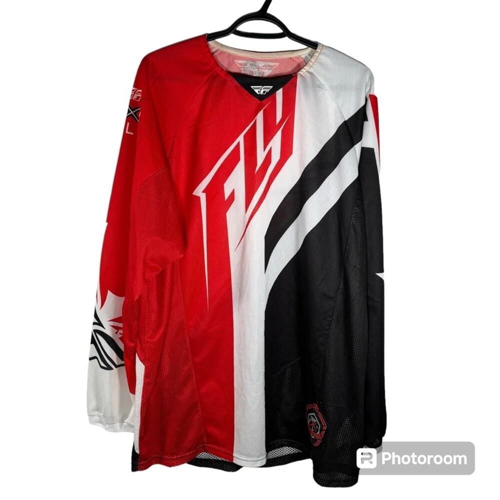 Fly Racing Model Kinetic Mesh Tech Long-sleeve Moto Shirt Size 2XL